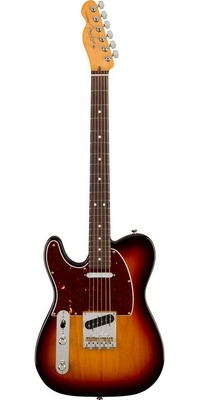 Fender gitara  American Pro II Telecaster ľavoruká, palisander, 3-farebný Sunburst