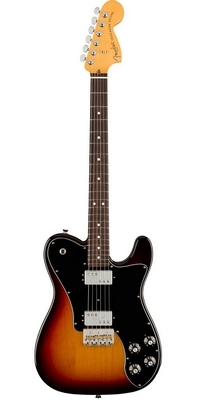 Fender gitara American Pro II Telecaster Deluxe, palisander, 3-farebný Sunburst