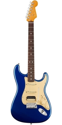 Americká elektrická gitara Fender Ultra Stratocaster HSS, modrá Cobra