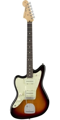 Fender American Pro ľavoruká jazzmaster gitara, palisander, 3-Color Sunburst