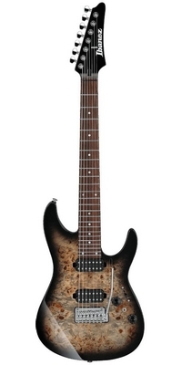 Ibanez AZ Premium  427P1PB 7-strunová elektrická gitara, Charcoal Black Burst