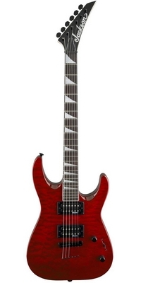 Elektrická gitara JS32TQ DKA DKA, priehľadná červená, séria Jackson JS Dinky Arch Top