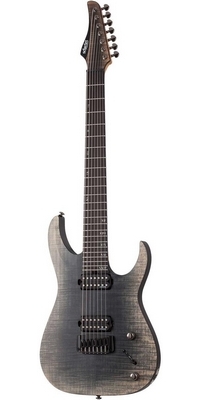 Schecter Banshee Mach-7 7-strunová elektrická gitara, ebenový hmatník, Fallout Burst