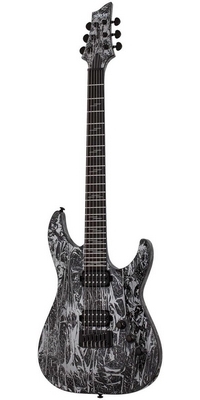 Gitara Schecter Elektrická C-1, hmatník Ebony, Silver Mountain