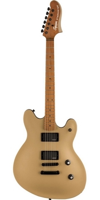 Squier súčasná aktívna elektrická gitara Starcaster, Shoreline Gold