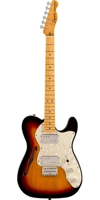 Tenká elektrické gitary Telecaster Squier Classic Vibe zo 70. rokov, 3-tónový Sunburst